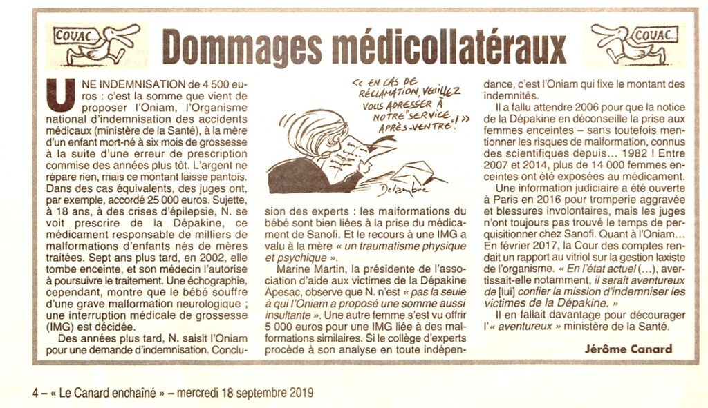 Canard enchainé 18 09 19